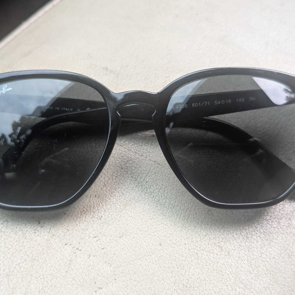 Ray-Ban Black Oversized Round Sunglasses